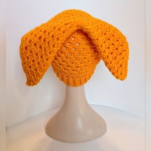 NEW, Crochet Jester or rabbit ear hat, handmade